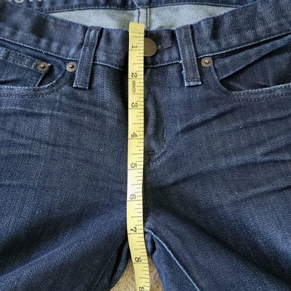 J Crew NWOT Toothpick Low Rise Skinny Dark Blue Jeans - Size 24 - Picture 13 of 15